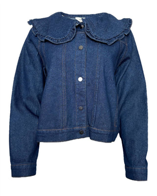 Entro - Denim Peter Pan Collar Jacket