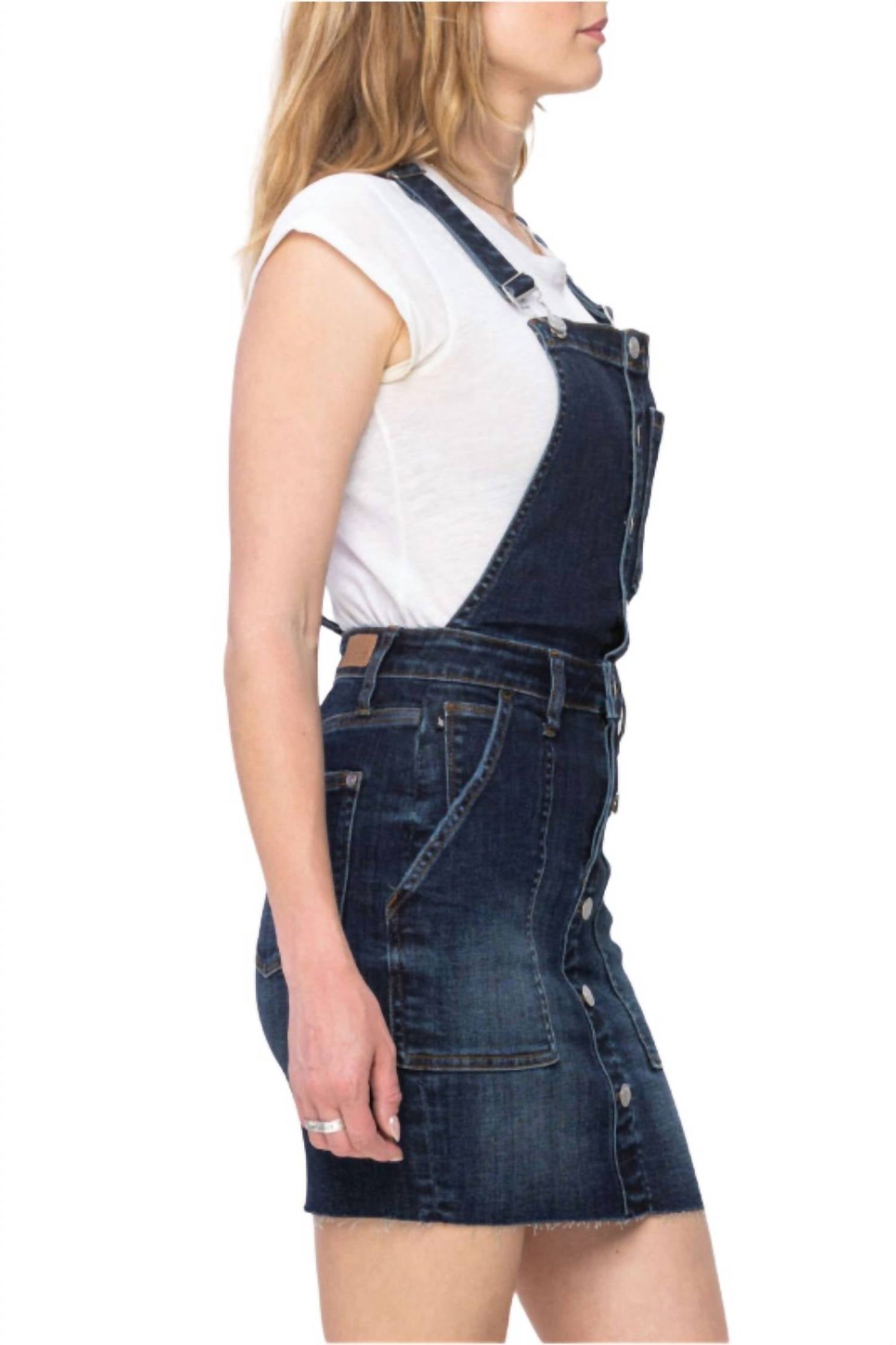 Judy Blue - High Waist Denim Overall Skirt