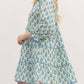 Entro - Tiered Scalloped Floral Mini Dress