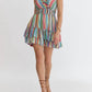 Entro - Fiesta Stripe Sleeveless Ruffle Dress