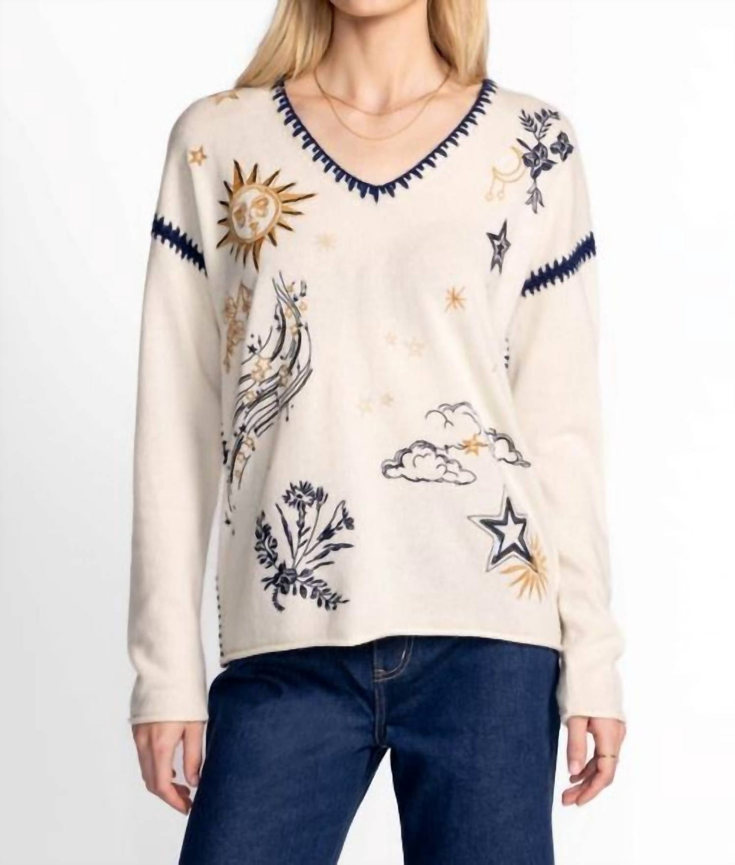Johnny Was - THE WHIPSTITCH V‑NECK PULLOVER MAIORA