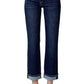 Risen - High Rise Crossover Straight Leg Jeans