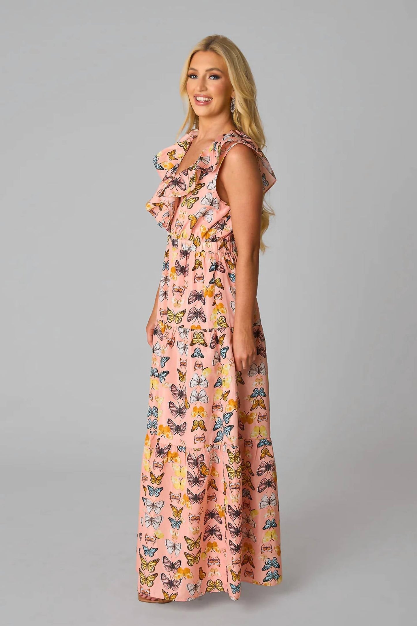 Buddylove - Crawford Ruffle Sleeve Maxi Dress