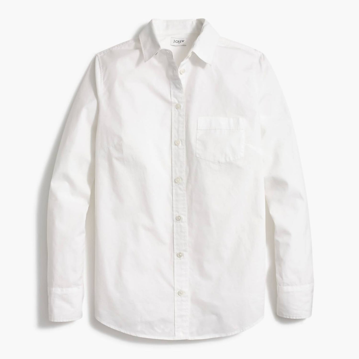 J.Crew - Button-up Cotton-blend Poplin Shirt In Signature Fit - Petite