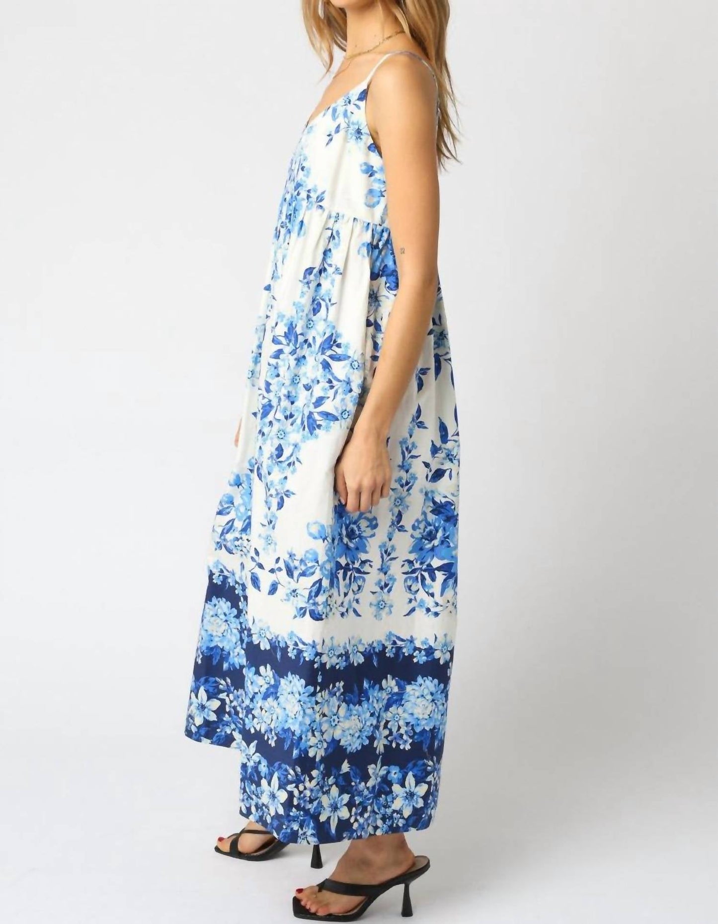Olivaceous - Azure Bloom Maxi Dress