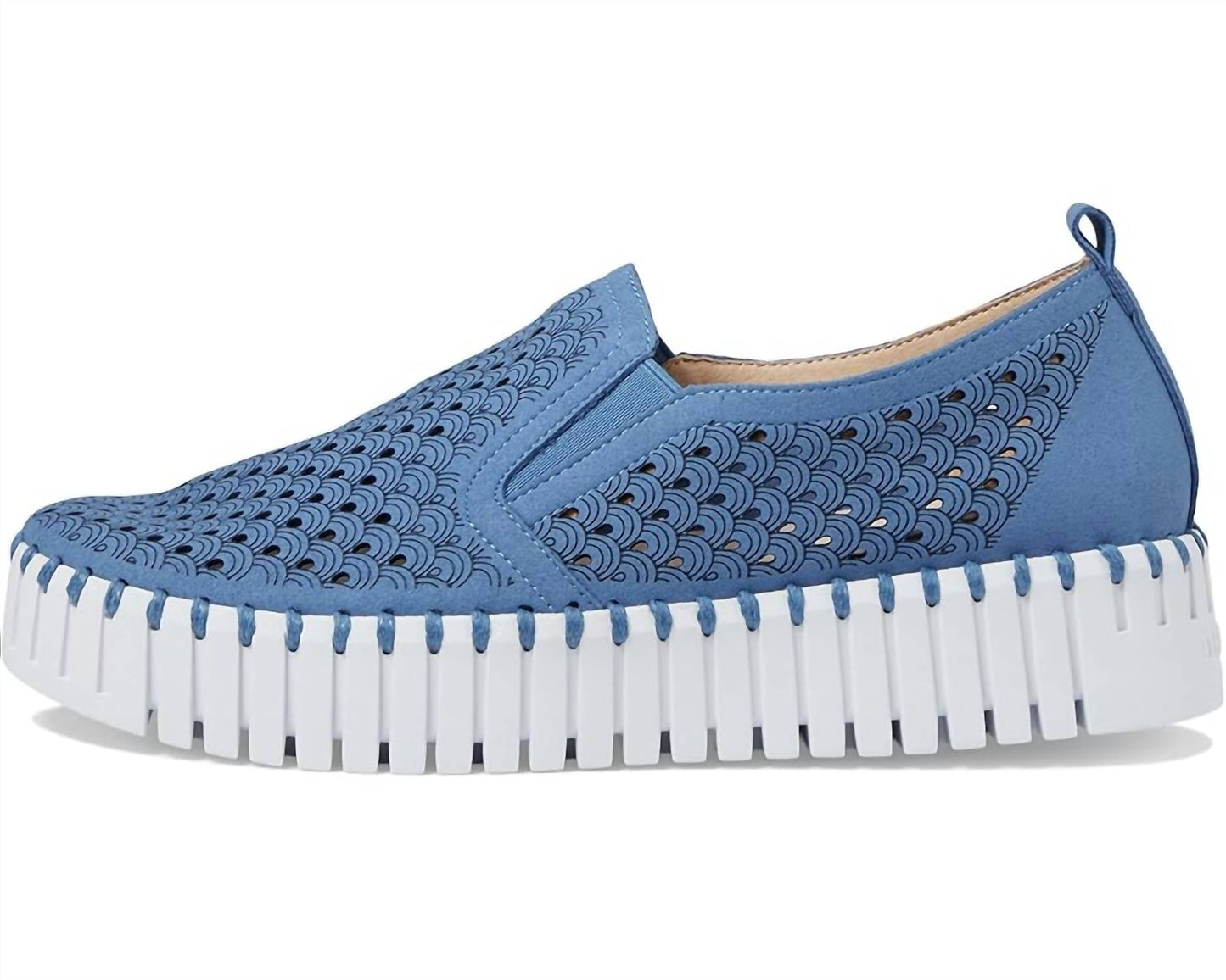 Ilse Jacobsen - Women's Tulip Platform Perforated Tennis Shoe