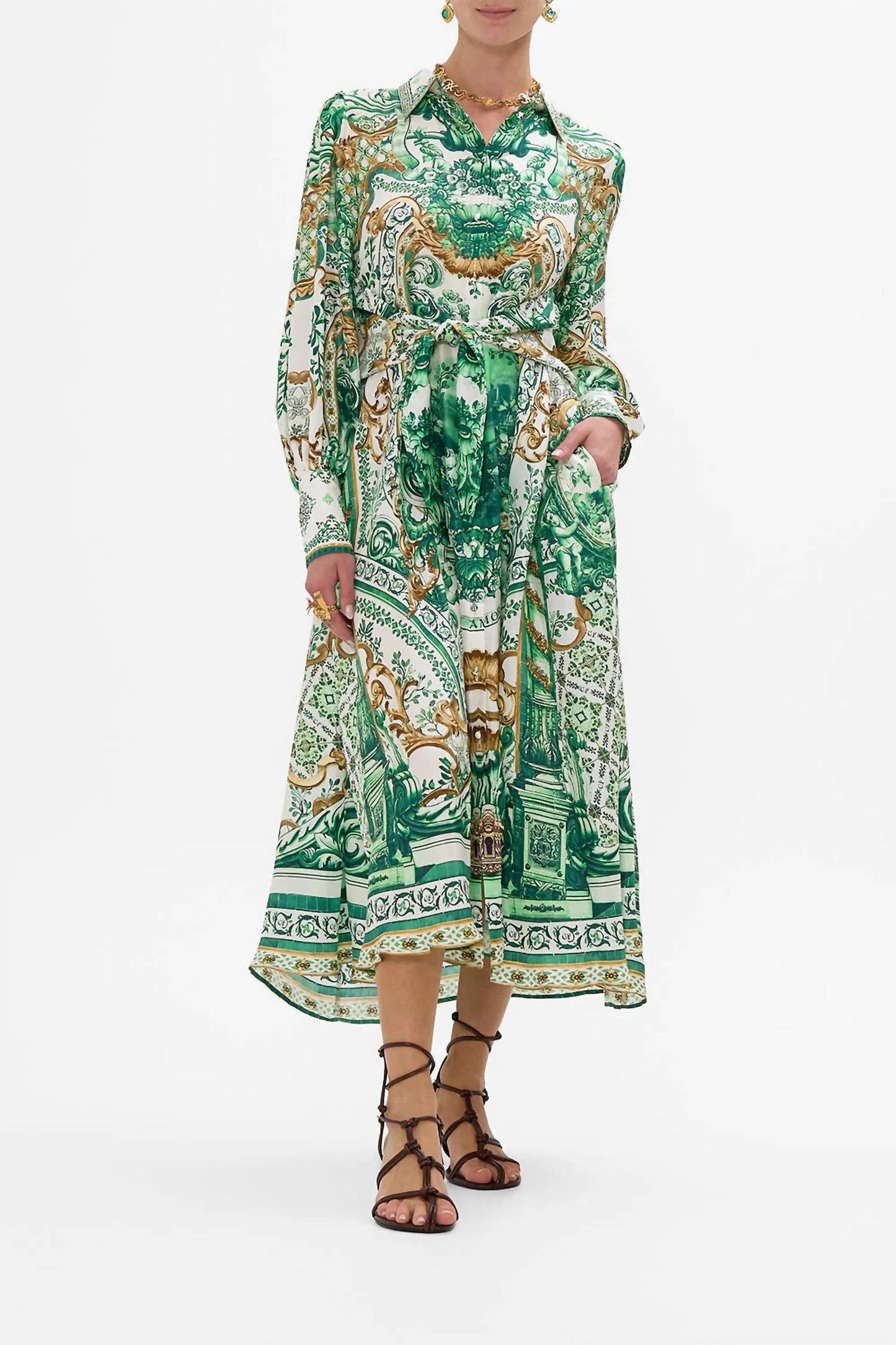 Camilla - Waist Tie Shirt Dress
