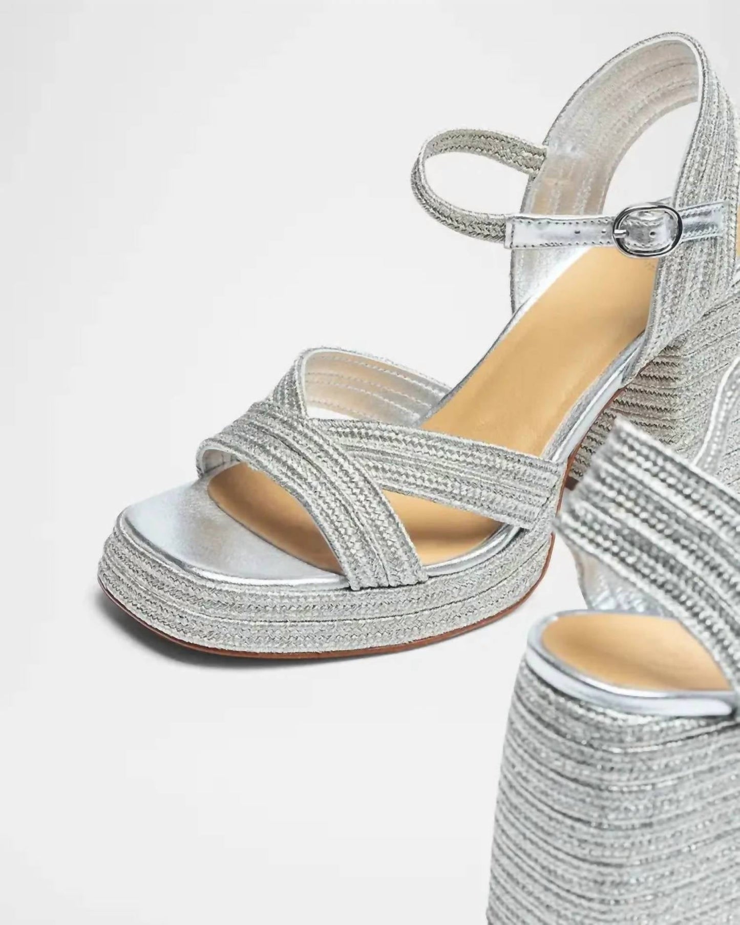 Castaner - Women's Valle Metallic Braided Platform Sandals