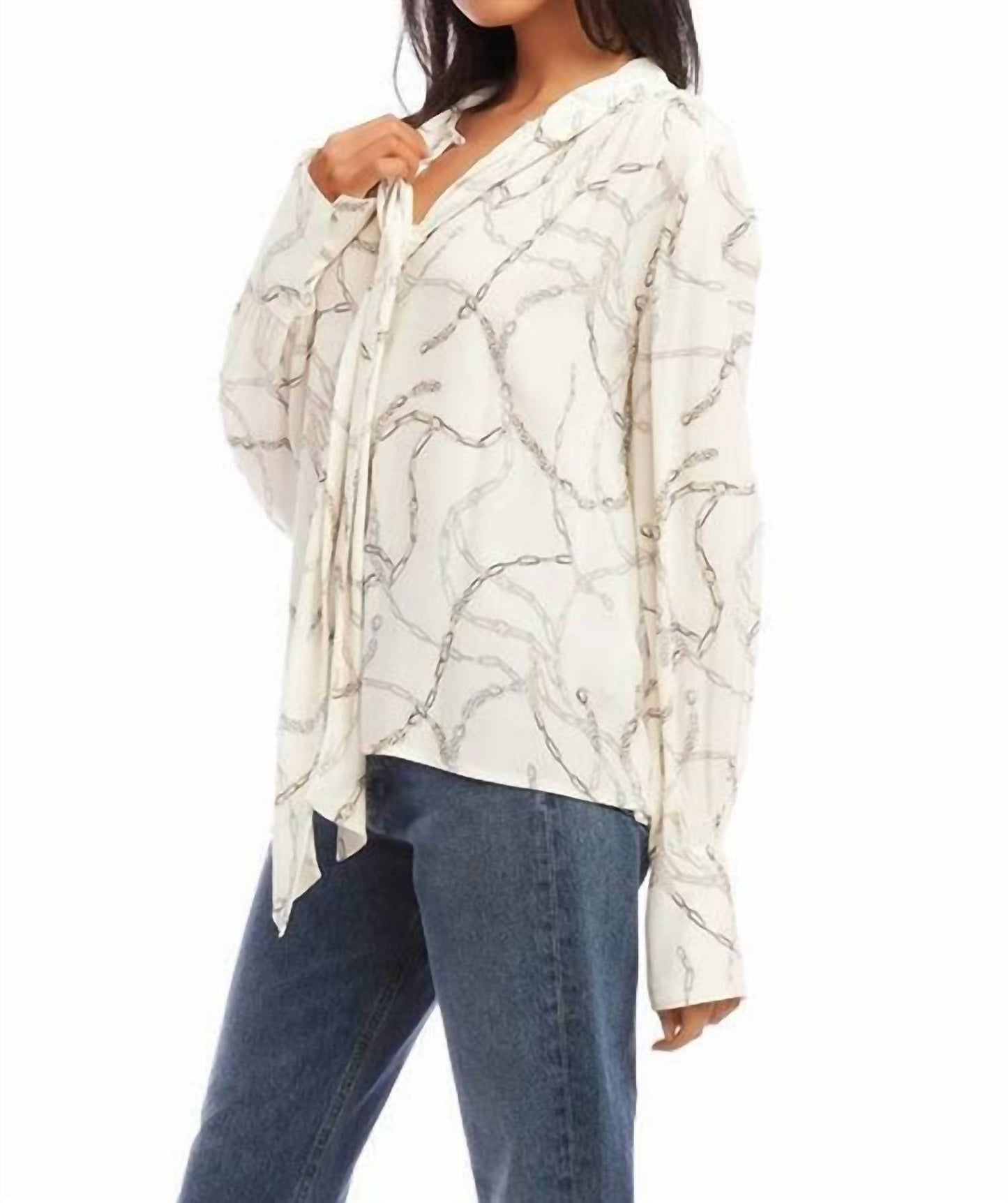 Fifteen Twenty - Tie Neck Blouse