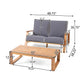 Paloma Contemporary Loveseat and Coffee Table Set