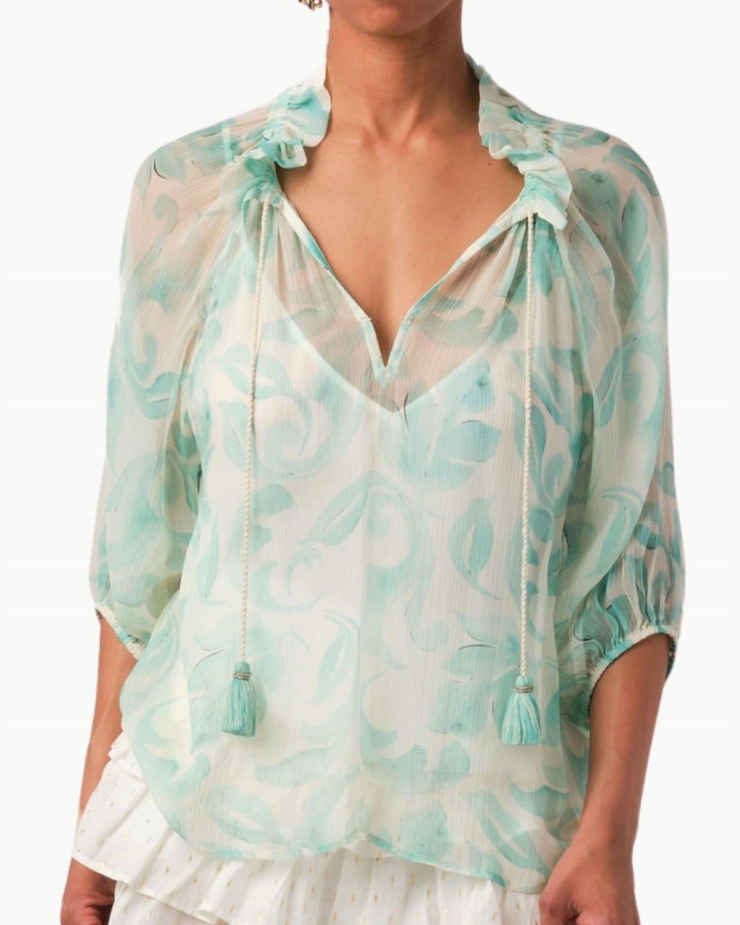 Calypso St. Barth - Harper Three-quarter Sleeves Top