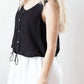 Bella Dahl - Sleeveless Tie Waist Button Down