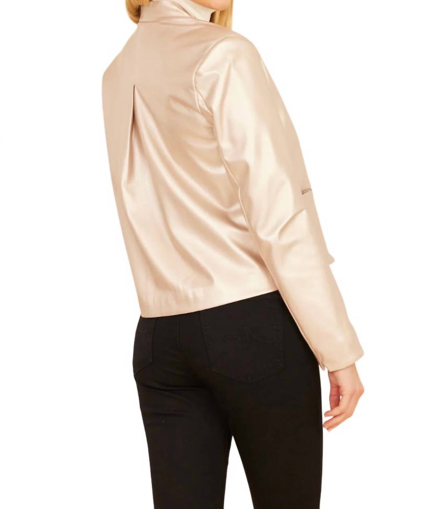 Dolce Cabo - Open Front Pleather Jacket