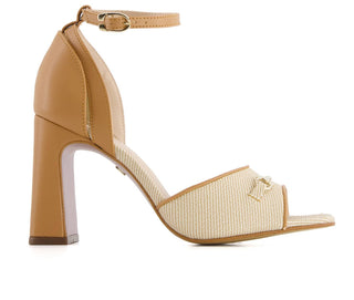 Andrea - Women's Heeled Ankle Strap Sandals