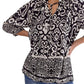 Entro - Renee Paisley Print 3/4 Sleeve Tunic