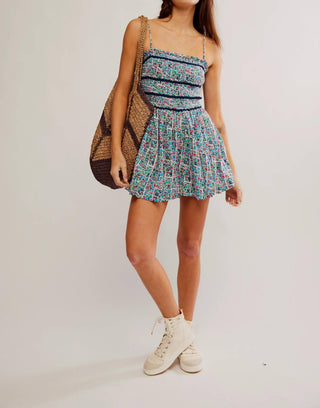 Free People - Bali Checked Out Printed Romper