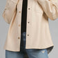 Elan - Frost faux leather Shacket