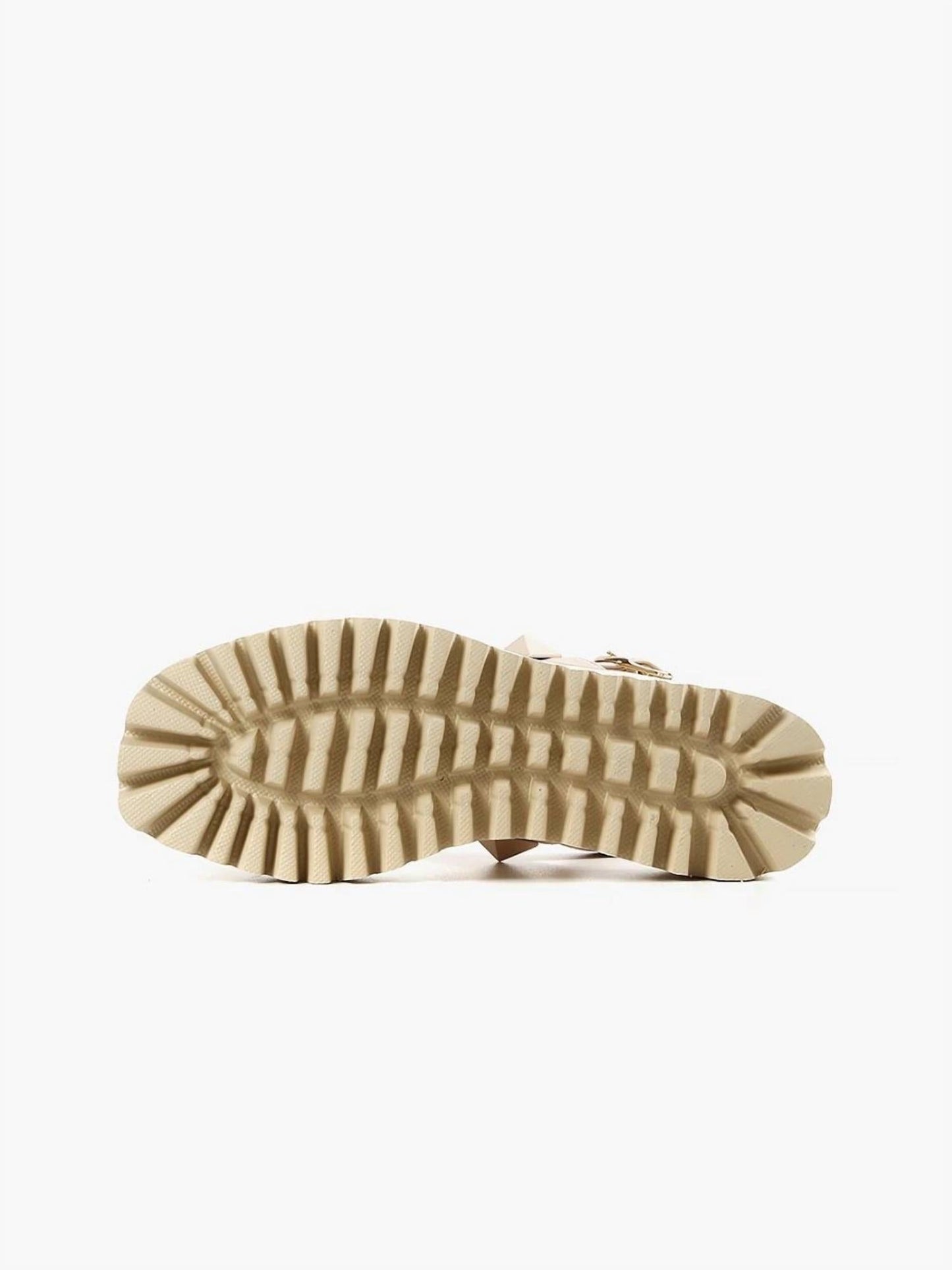 All Black - Pyramid Stud Flatform Sandal