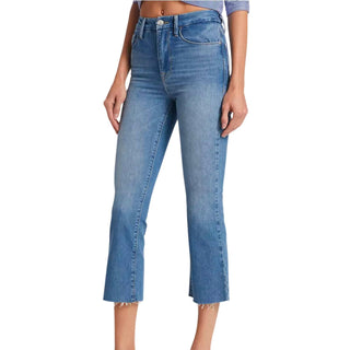 Frame - Le Super High Crop Mini Bot Raw Hem Jeans