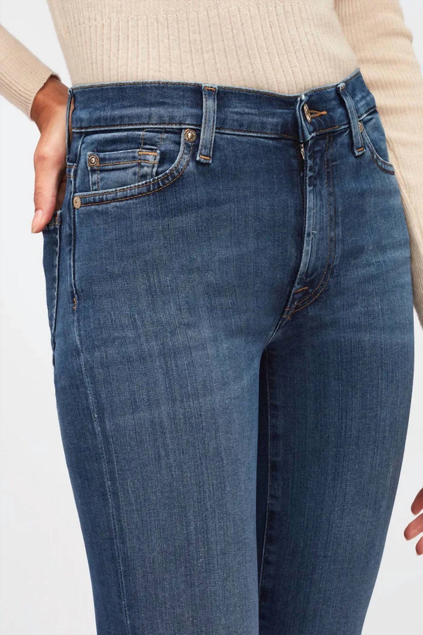 7 For All Mankind - High Waist Super Skinny Jeans