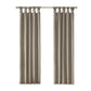 Twist Tab Total Blackout Window Curtain Panel Pewter 50x84