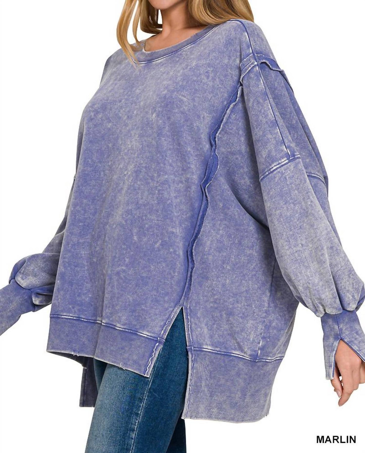Zenana - Ocean Drift Lounge Pullover Top