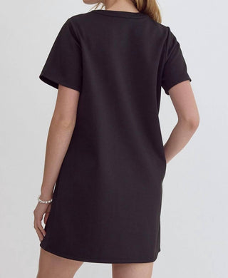 Entro - Feeling Like a Boss Textured Dress