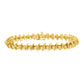10KT Yellow Gold Plated .925 Sterling Silver 1 cttw Prong-Set Diamond Link Bracelet (J-K, I1-I2) - 7.5"