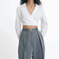 Matthew Bruch - Long Sleeve Wrap Top