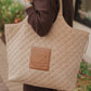 Care Tucker - Maxi Quilted Denim Tote Bag