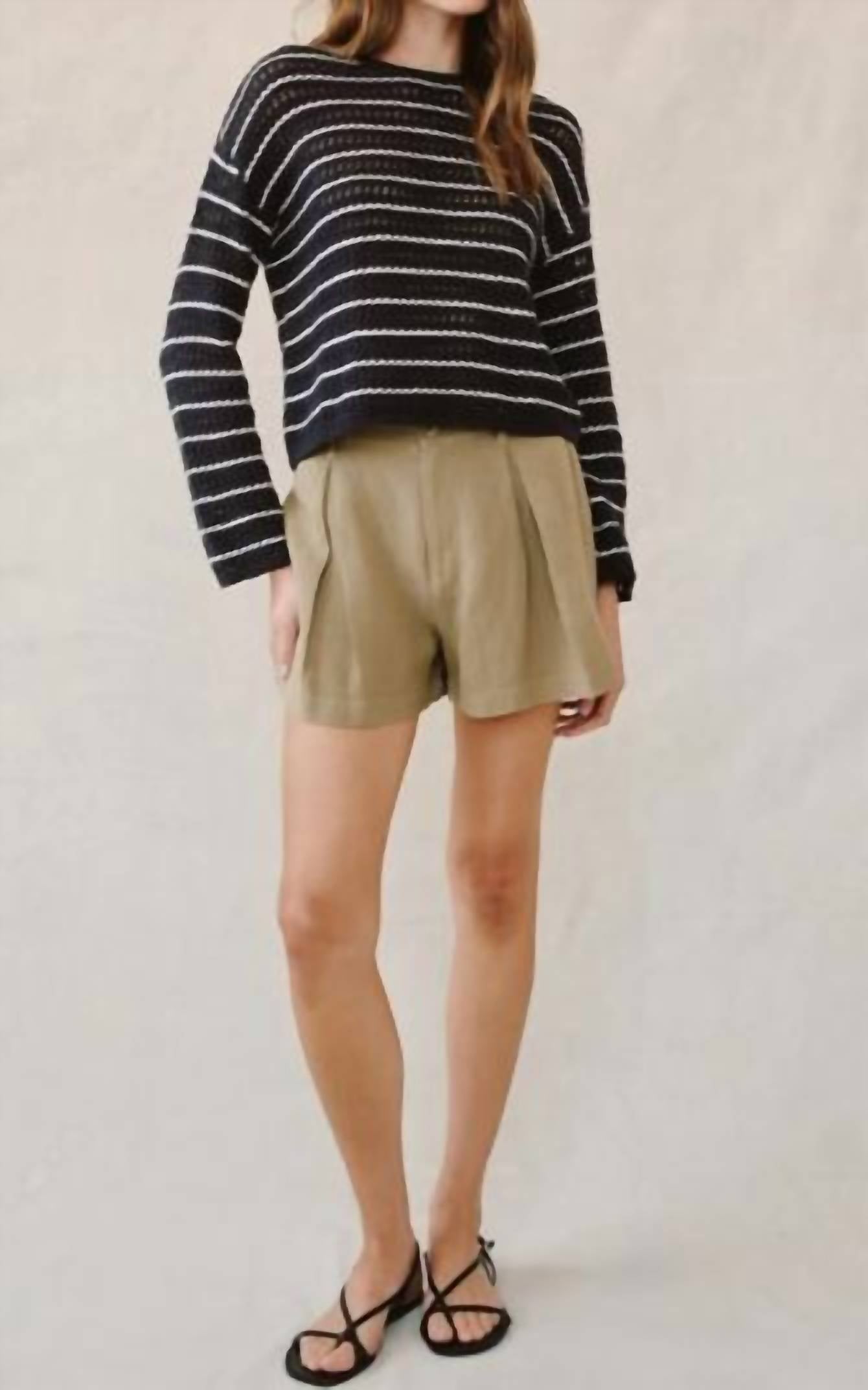 Bella Dahl - Stripe Crew Neck Sweater