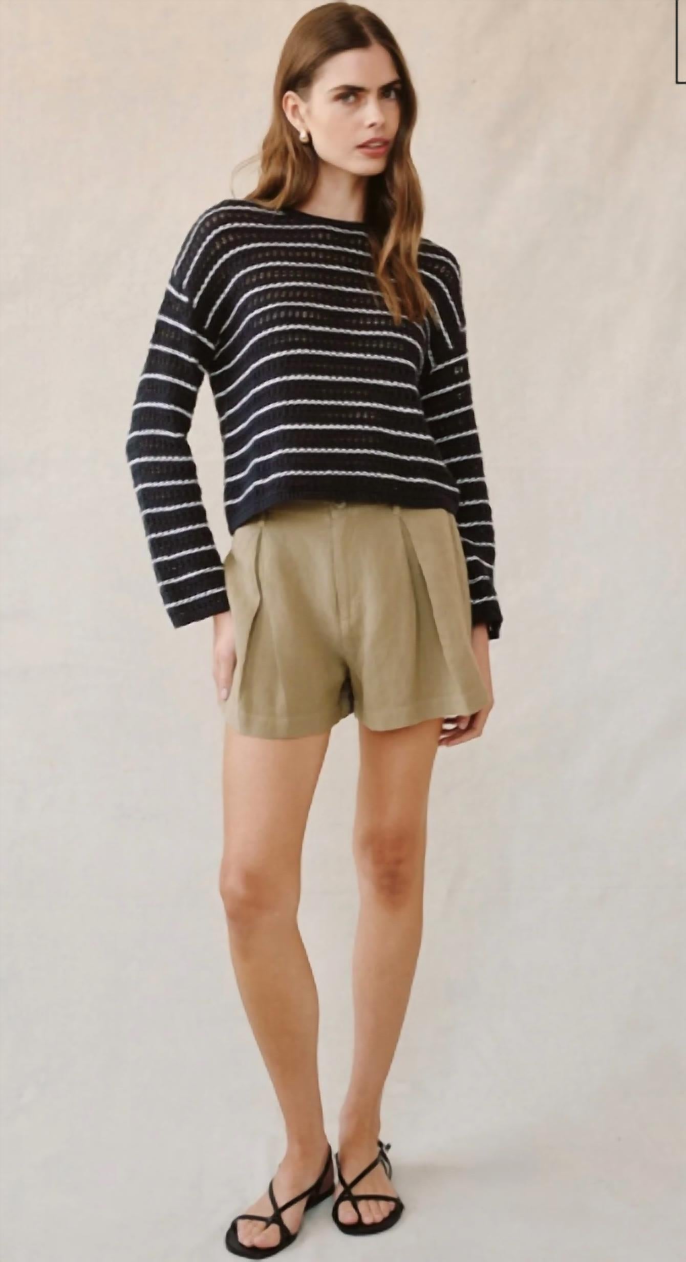 Bella Dahl - Stripe Crew Neck Sweater