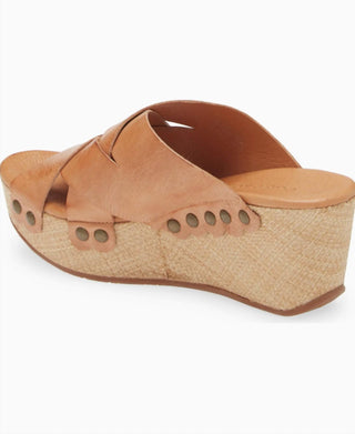 Chocolat Blu - Women Yetta Platform Wedge Slide Sandal