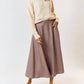 Lalavon - Wool Flared Midi Skirt