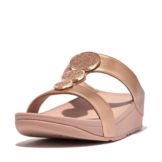 Fitflop - Women's Halo Bead Circle Metallic H-bar Slides