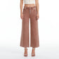 Bayeas - High Rise Wide Leg Twill Pants