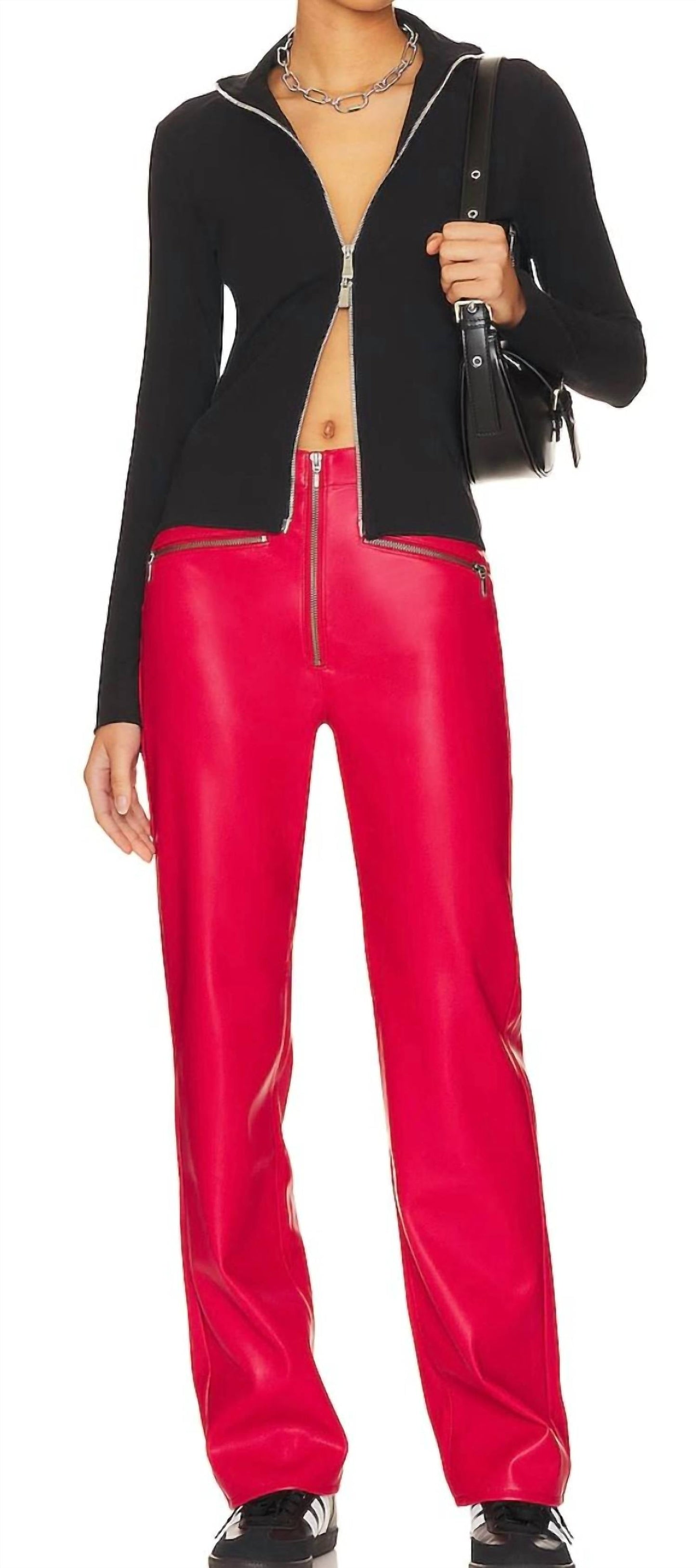 Pistola - Cassie Exposed Zipper Straight Pant