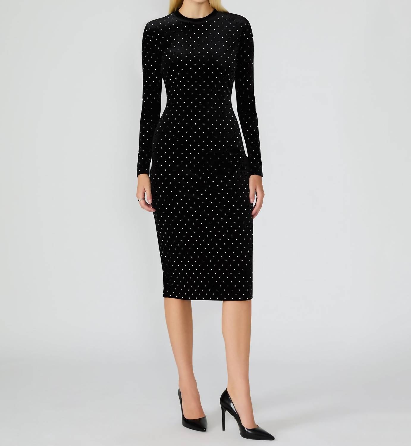 Steve Madden - Hailee Studded Velvet Dress