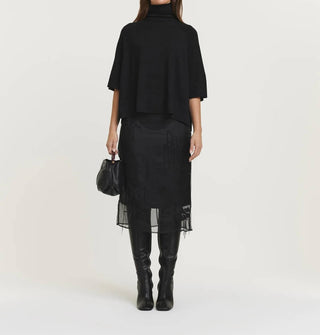Psophia - Short Sleeve Turtleneck/Poncho