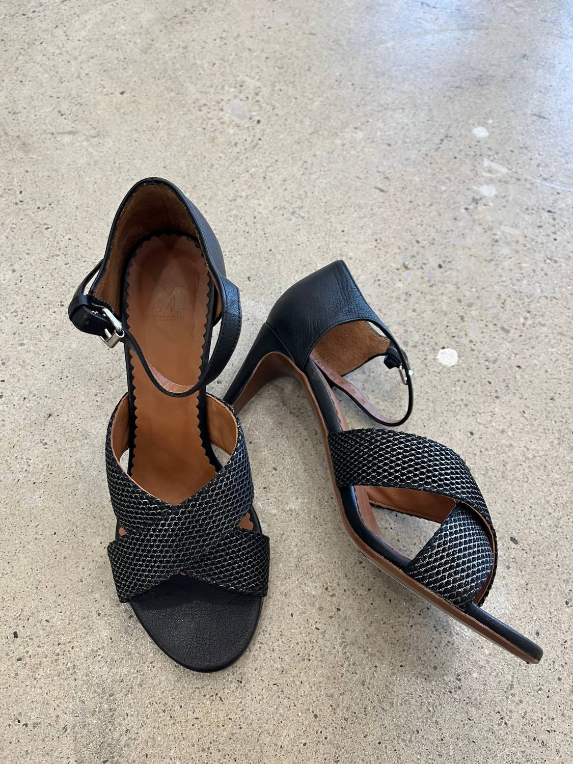 M Missoni - Women's Textured Leather Pumps Sandal