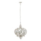 Farmhouse Chandelier, 6 Light Wood Chandelier Pendant Light Fixture With Adjustable Chain For Dining Room Living Room Entryway, Bulb Not Included
