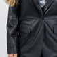 Lysse - Women's Versatile Vegan Leather Blazer