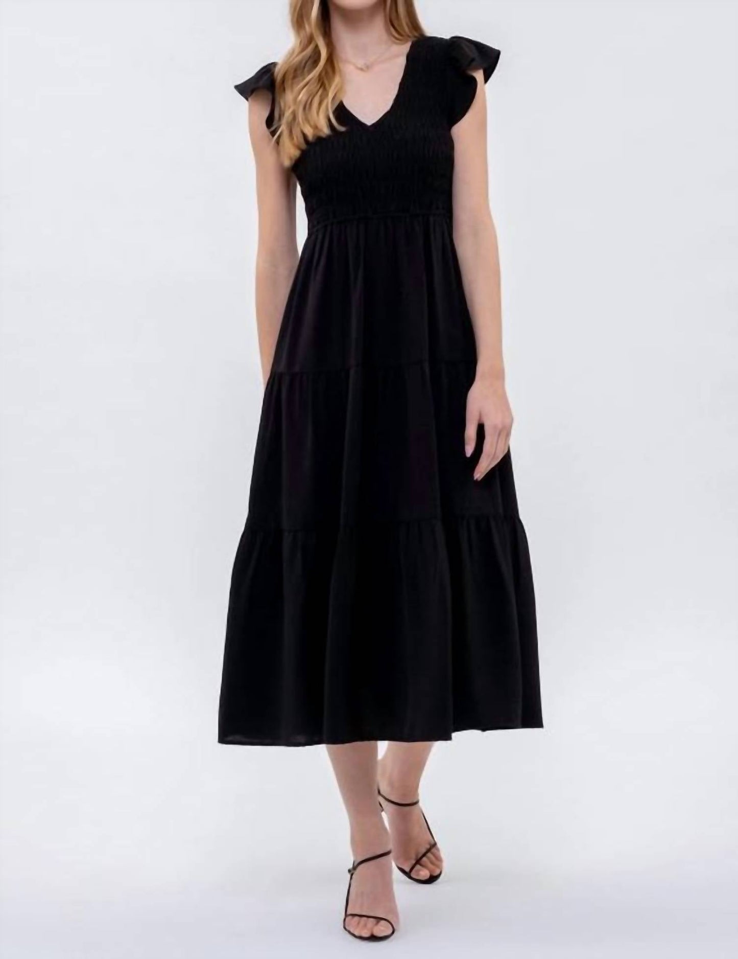 Blu Pepper - Flutter Maxi Dress