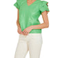 Dolce Cabo - VEGAN FLUTTER SLEEVE TOP
