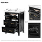 Bathroom Vanity With Sink, Free Standing 3 Drawer Storage Cabinet