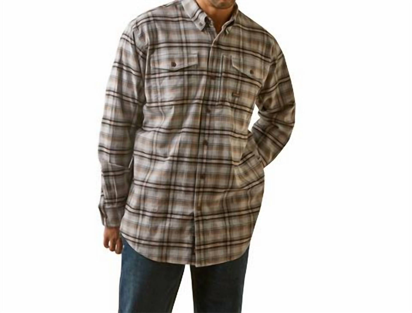 Ariat - Men's Rebar Durastretch Flannel Work Shirt