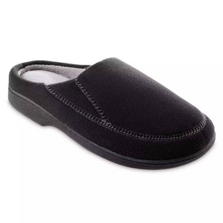Isotoner - Men's Recycled Fleece Roman Hoodback Slippers