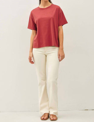 Be Cool - Women's Cotton Jersey Oversized Crop Shirt