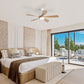 Ceiling Fan with DC Motor and Integrated Light