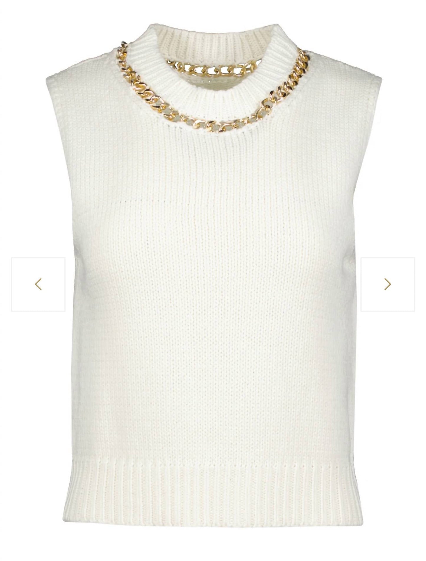 Bishop + Young - Savoy Chain Detail Sweater Tank